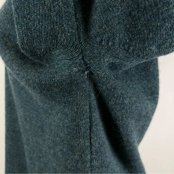 Lord Jeff 100% Virgin Lambswool Sweater Women's M Australian Blue/Grey V Neck - Picture 10 of 15